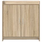 vidaXL Servírovacia skriňa Dub sonoma 72 x 36 x 80 cm Kompozitné drevo – Obrázok 4