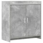 vidaXL Servírovacia skriňa Betónovo sivá 72 x 36 x 80 cm