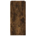 vidaXL Servírovacia skriňa Dymový dub 72 x 36 x 80 cm Kompozitné drevo – Obrázok 5