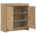 vidaXL Servírovacia skriňa Dub artisan 72 x 36 x 80 cm – Obrázok 3