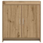 vidaXL Servírovacia skriňa Dub artisan 72 x 36 x 80 cm – Obrázok 4