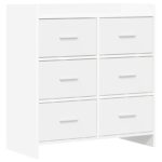 vidaXL Servírovacia skriňa Biela 75 x 33 x 80 cm Kompozitné drevo