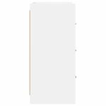 vidaXL Servírovacia skriňa Biela 75 x 33 x 80 cm Kompozitné drevo – Obrázok 5