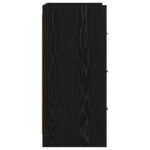 vidaXL Servírovacia skriňa Čierny dub 75 x 33 x 80 cm Kompozitné drevo – Obrázok 5