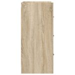 vidaXL Servírovacia skriňa Dub sonoma 75 x 33 x 80 cm Kompozitné drevo – Obrázok 5