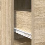 vidaXL Servírovacia skriňa Dub sonoma 75 x 33 x 80 cm Kompozitné drevo – Obrázok 7