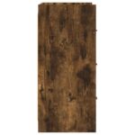 vidaXL Servírovacia skriňa Dymový dub 75 x 33 x 80 cm Kompozitné drevo – Obrázok 5