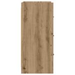 vidaXL Servírovacia skriňa Dub artisan 75 x 33 x 80 cm – Obrázok 5
