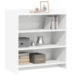 vidaXL Servírovacia skriňa Biela 75 x 36 x 80 cm Kompozitné drevo – Obrázok 2