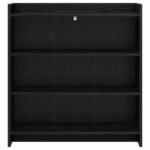 vidaXL Servírovacia skriňa Čierny dub 75 x 36 x 80 cm Kompozitné drevo – Obrázok 3