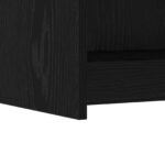 vidaXL Servírovacia skriňa Čierny dub 75 x 36 x 80 cm Kompozitné drevo – Obrázok 5