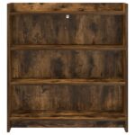 vidaXL Servírovacia skriňa Dymový dub 75 x 36 x 80 cm Kompozitné drevo – Obrázok 3