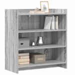 vidaXL Servírovacia skriňa Sivý Sonoma 75 x 36 x 80 cm – Obrázok 2