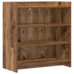 vidaXL Servírovacia skriňa Staré drevo 75 x 36 x 80 cm