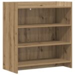 vidaXL Servírovacia skriňa Dub artisan 75 x 36 x 80 cm