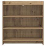vidaXL Servírovacia skriňa Dub artisan 75 x 36 x 80 cm – Obrázok 3
