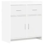 vidaXL Servírovacia skriňa Biela 75 x 36 x 80 cm Kompozitné drevo