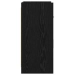 vidaXL Servírovacia skriňa Čierny dub 75 x 36 x 80 cm Kompozitné drevo – Obrázok 5