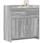 vidaXL Servírovacia skriňa Sivý Sonoma 75 x 36 x 80 cm – Obrázok 2