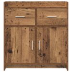vidaXL Servírovacia skriňa Staré drevo 75 x 36 x 80 cm – Obrázok 4