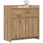vidaXL Servírovacia skriňa Dub artisan 75 x 36 x 80 cm – Obrázok 2