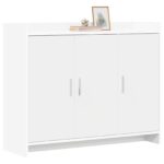 vidaXL Servírovacia skriňa Biela 98,5 x 33 x 80 cm Kompozitné drevo – Obrázok 2