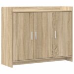 vidaXL Servírovacia skriňa Dub sonoma 98,5 x 33 x 80 cm