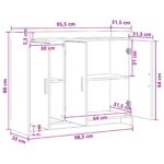 vidaXL Servírovacia skriňa Dub sonoma 98,5 x 33 x 80 cm – Obrázok 10