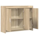 vidaXL Servírovacia skriňa Dub sonoma 98,5 x 33 x 80 cm – Obrázok 3