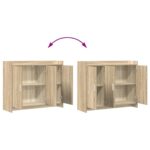 vidaXL Servírovacia skriňa Dub sonoma 98,5 x 33 x 80 cm – Obrázok 9