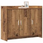 vidaXL Servírovacia skriňa Staré drevo 98,5 x 33 x 80 cm – Obrázok 2