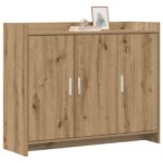 vidaXL Servírovacia skriňa Dub artisan 98,5 x 33 x 80 cm – Obrázok 2