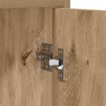 vidaXL Servírovacia skriňa Dub artisan 98,5 x 33 x 80 cm – Obrázok 8