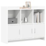 vidaXL Servírovacia skriňa Biela 98,5 x 33 x 80 cm Kompozitné drevo – Obrázok 2