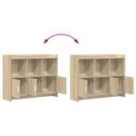 vidaXL Servírovacia skriňa Dub sonoma 98,5 x 33 x 80 cm – Obrázok 8
