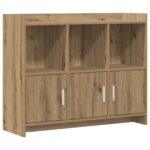 vidaXL Servírovacia skriňa Dub artisan 98,5 x 33 x 80 cm