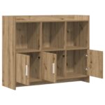vidaXL Servírovacia skriňa Dub artisan 98,5 x 33 x 80 cm – Obrázok 3