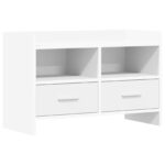 vidaXL TV skrinka 71,5 x 33 x 47 cm Biela Kompozitné drevo