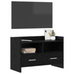 vidaXL TV skrinka 71,5 x 33 x 47 cm Čierny dub Kompozitné drevo – Obrázok 2