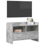 vidaXL TV skrinka 71,5 x 33 x 47 cm Betónovo sivá Kompozitné drevo – Obrázok 2