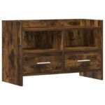vidaXL TV skrinka 71,5 x 33 x 47 cm Dymový dub Kompozitné drevo