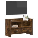 vidaXL TV skrinka 71,5 x 33 x 47 cm Dymový dub Kompozitné drevo – Obrázok 2