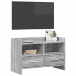 vidaXL TV skrinka 71,5 x 33 x 47 cm Sivý Sonoma Kompozitné drevo – Obrázok 2