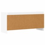 vidaXL TV skrinka 100 x 33 x 47 cm Biela Kompozitné drevo – Obrázok 5