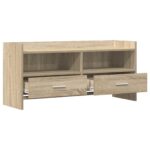 vidaXL TV skrinka 100 x 33 x 47 cm Dub sonoma Kompozitné drevo – Obrázok 3