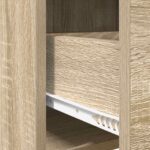 vidaXL TV skrinka 100 x 33 x 47 cm Dub sonoma Kompozitné drevo – Obrázok 7