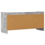 vidaXL TV skrinka 100 x 33 x 47 cm Betónovo sivá Kompozitné drevo – Obrázok 5