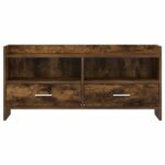 vidaXL TV skrinka 100 x 33 x 47 cm Dymový dub Kompozitné drevo – Obrázok 4