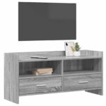 vidaXL TV skrinka 100 x 33 x 47 cm Sivý Sonoma Kompozitné drevo – Obrázok 2