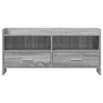 vidaXL TV skrinka 100 x 33 x 47 cm Sivý Sonoma Kompozitné drevo – Obrázok 4